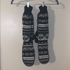 Black and white slippers!